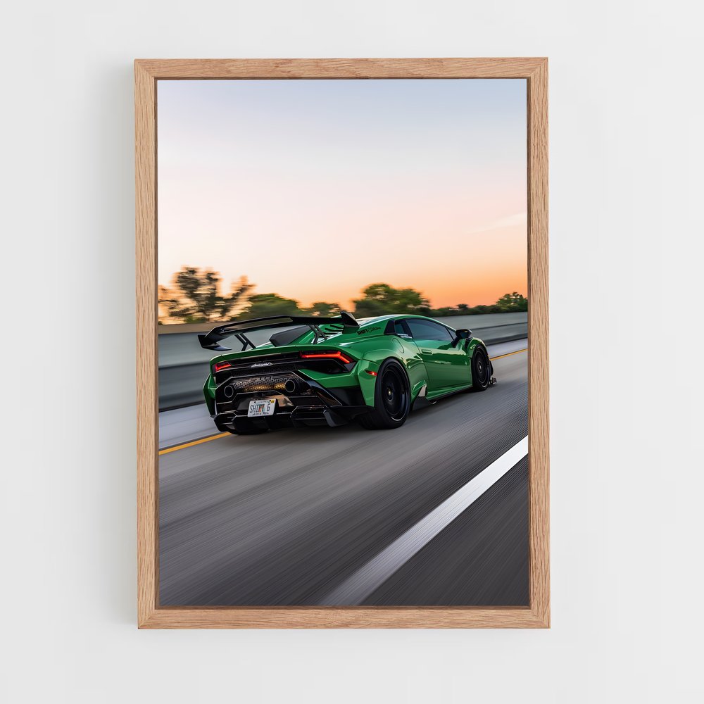 Poster Huracan sur Route – affiche Lamborghini (vue 4)